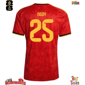 Belgium Nathan Ngoy #25 Replica Home Stadium Shirt World Cup 2026 Short Sleeve